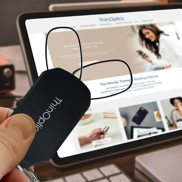 2-Pack Readers + Black Keychain Case