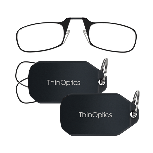 2-Pack Readers + Black Keychain Case - ThinOptics