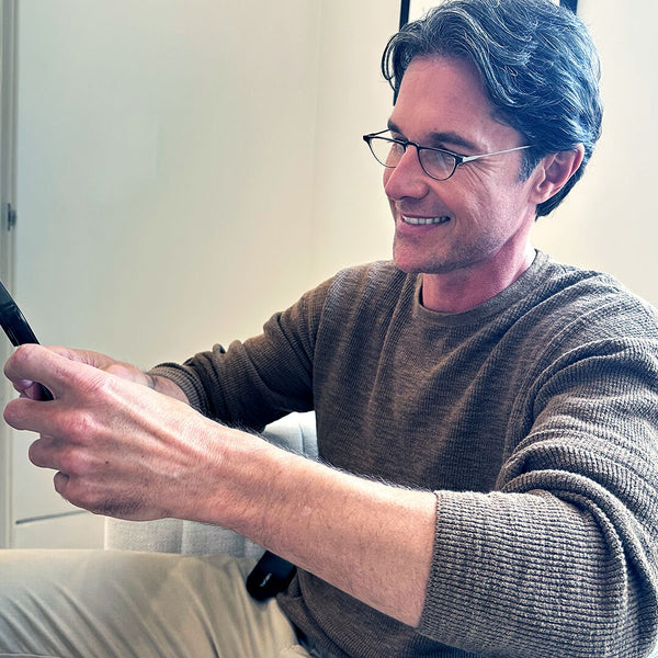 Crescent Full Frame Reading Glasses + Milano Case