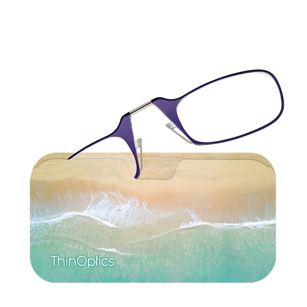 Purple Readers peeking out of a Surf & Sand Universal Pod