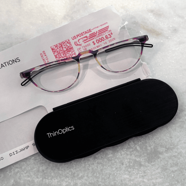 Crescent Full Frame Reading Glasses + Milano Case