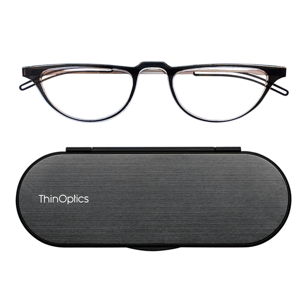 Crescent Full Frame Reading Glasses + Milano Case