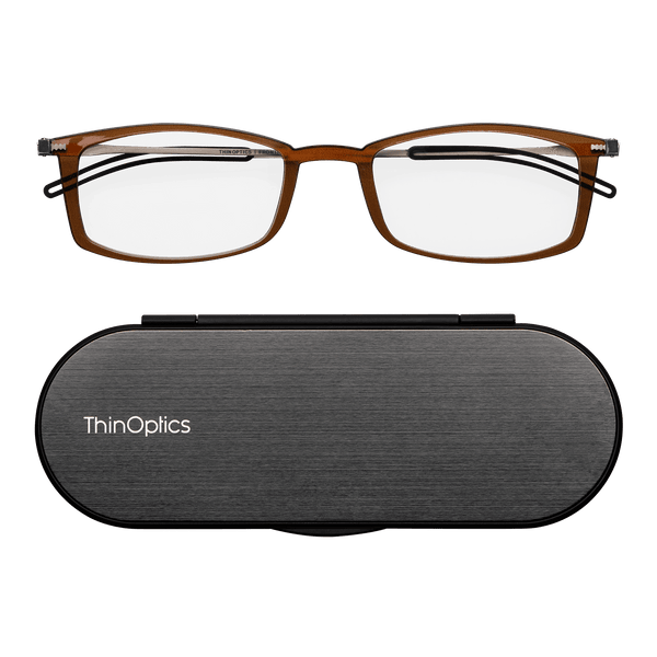 Brooklyn Full Frame Reading Glasses + Milano Case - ThinOptics