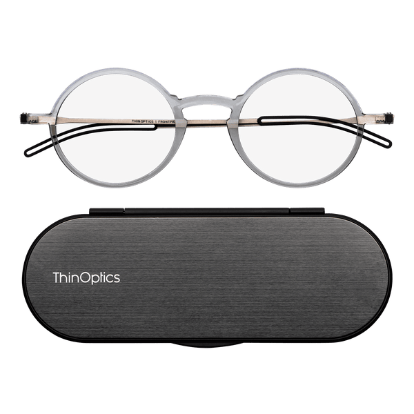 Manhattan Full Frame Reading Glasses + Milano Case - ThinOptics