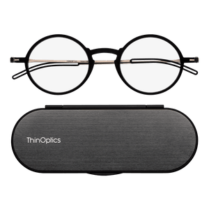 Manhattan Full Frame Reading Glasses + Milano Case - ThinOptics