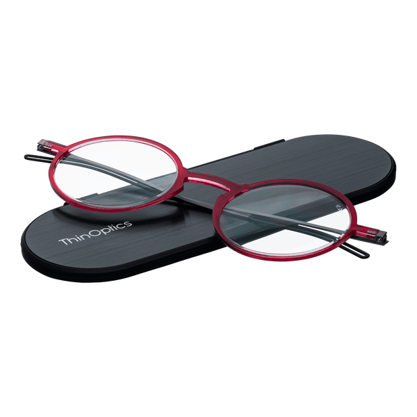 Manhattan Full Frame Reading Glasses + Milano Case - ThinOptics