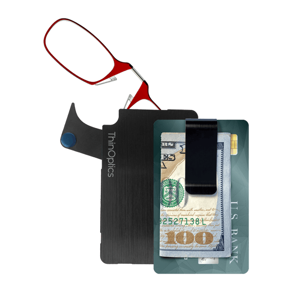 Readers + Black Flashcard Wallet - ThinOptics