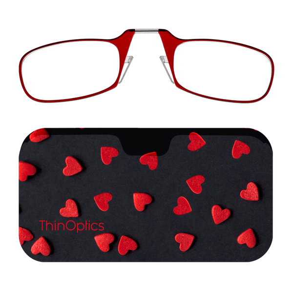 Readers + Red Felt Hearts Universal Pod - ThinOptics