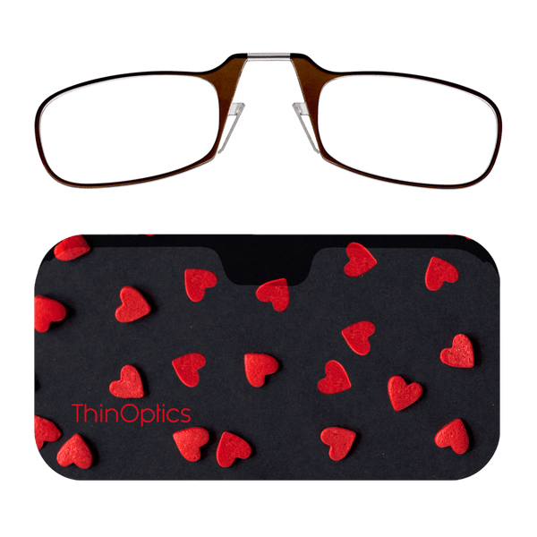 Readers + Red Felt Hearts Universal Pod - ThinOptics