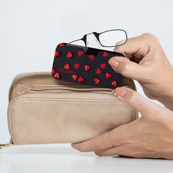 Readers + Red Felt Hearts Universal Pod - ThinOptics