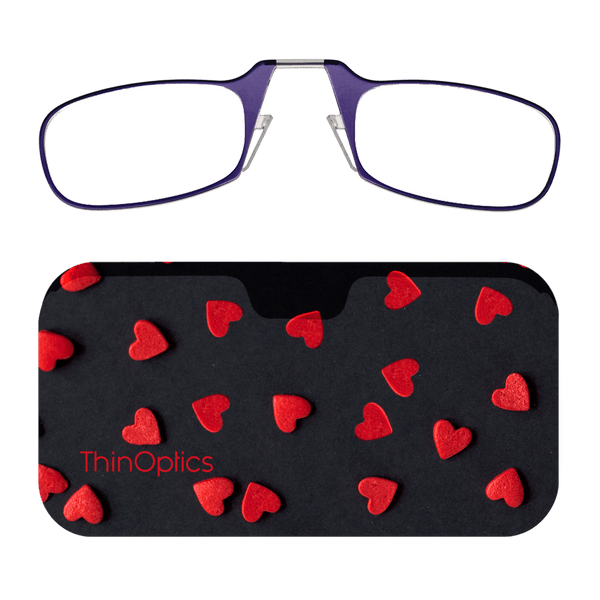 Readers + Red Felt Hearts Universal Pod - ThinOptics