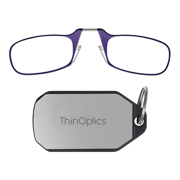 Readers + Silver Keychain Case - ThinOptics