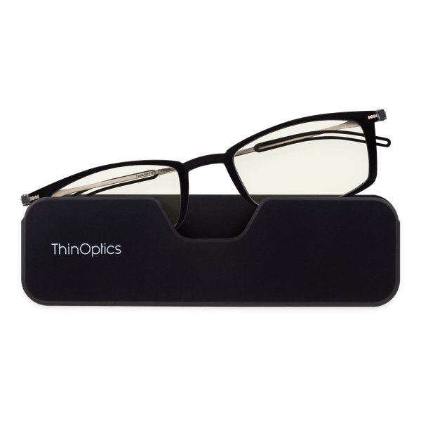 Brooklyn Blue Light Blocker Glasses + Connect Case - ThinOptics